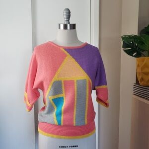 VINTAGE UMI Collections Colorbock Sweater Size Medium!
